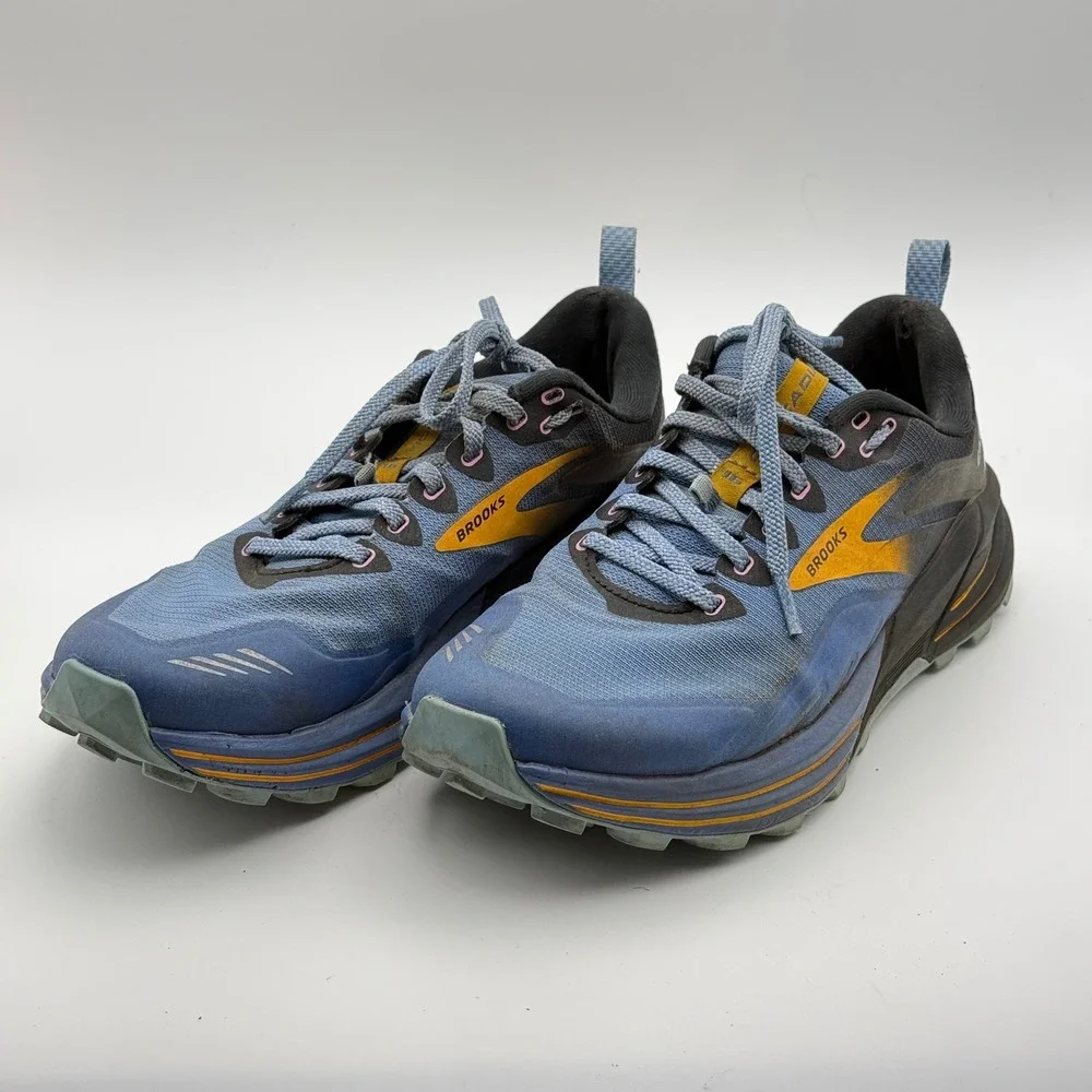 Brooks Cascadia 16 Womens Trail Running‎ Shoes Blue Black Yellow  Size 9